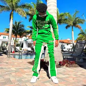 Chándales acampanados Personalice Puff Printing Winter Sweat Suits con su logotipo. Todo adaptado a sus necesidades. - Product Image 3