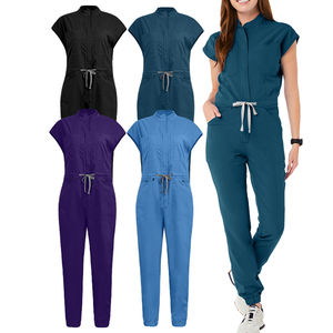 Conjunto de Uniformes Médicos Unisex de Spandex/Poliéster con Cuello en V y Uniforme de Enfermera con Color/Logotipo Personalizado y Servicio OEM - Product Image 3