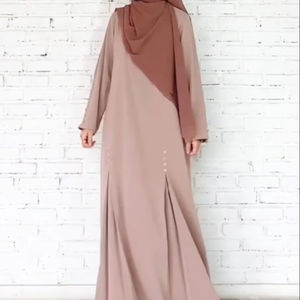 Abayas élégantes et modestes brodées à la main pour femmes, robes formelles traditionnelles de Dubaï, tissu respirant - Product Image 1