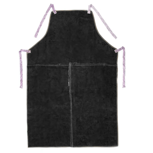Delantal de taller de seguridad reflectante de poliéster 100%, chaqueta de soldadura resistente de buena calidad, cuero genuino, resistente al calor - Product Image 5