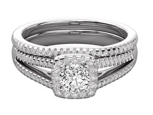 Venta Directa de Fábrica, Anillos de Compromiso con Diamantes de Corte Brillante Cultivados en Laboratorio, Chapados en Oro de 14K, Certificados por IGI, Precio Bajo - Product Image 6