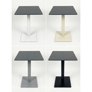 Mesa de Café Cuadrada Moderna en Oferta, Base de Pedestal de Metal, Tablero de MDF para Restaurante, Venta al por Mayor - Product Image 1