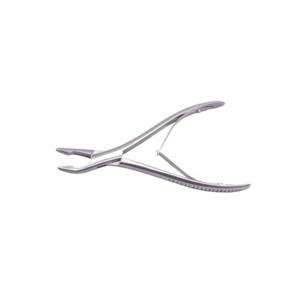 Rongeur nasal manuel en acier de 17 cm pour instruments ORL, avec extrémité ronde incurvée de 5 mm pour les procédures médicales - Product Image 2