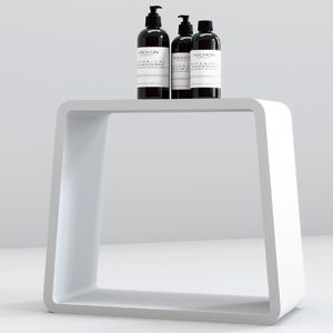 Foxy Stone Matt White 42x22x42 Wellness Art Stool Meuble de salle de bain Lot de 1 - Product Image 1