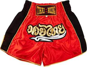 กางเกงขาสั้นเล่นยิมสีทึบทำจาก MMA แบบชาวไทย6XL ออกแบบได้ตามต้องการ - Product Image 4