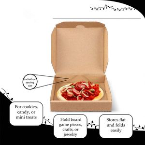 Boîtes à pizza en carton de conception de pizza de taille imprimées personnalisées de qualité alimentaire de 5 pouces avec logo - Product Image 5