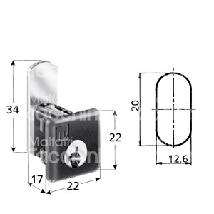 ศิลปะล็อคสากล2352ประกอบตัวเครื่องทำจากทองเหลืองชุบนิกเกิลอย่างรวดเร็ว - Product Image 1