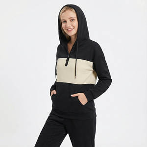 Sudaderas con Capucha Henley de Moda Urbana para Mujer, con Botones, Manga Larga, Casuales, Personalizadas, Precio al por Mayor - Product Image 1