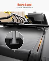 Cubierta Retráctil Manual para Caja de Camioneta Compatible con BYD Shark 6 2024-2026, Persiana Enrollable con Cerradura de Llave, Fácil Instalación con Abrazaderas