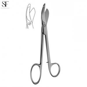 Tijeras de vendaje 24cm Instrumentos quirúrgicos ortopédicos Patrón pesado Tijeras dentadas de acero inoxidable - Product Image 3
