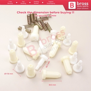 BCP030 ชุดเชือกปลายสายเคเบิล 10 ชิ้น สำหรับกลไกม้วนหน้าต่าง รุ่น BCP030 - Product Image 5