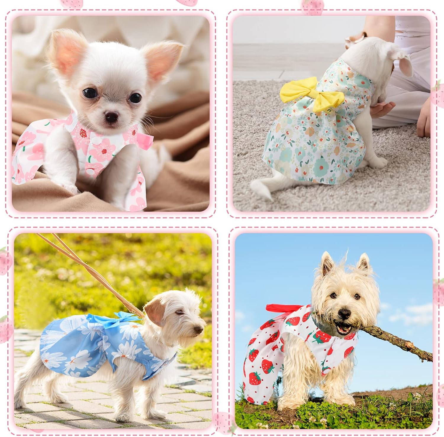 Dog Clothes Girl Dog Dresses Floral Puppy Dresses Pet Cat Princess Bowknot Clothes  Cute Puppy Summer Outfits for Yorkie Female| Alibaba.com