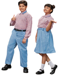 Ensemble d'uniformes scolaires pour enfants Chemise et short à manches courtes pour garçons Chemise et pantalon à manches longues pour filles pour groupe d'âge - Product Image 6