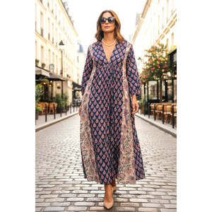 Bohemian Crocheted Floral <b>Maxi</b> <b>Dress</b> for Women <b>Summer</b> Beach - Product Image 1