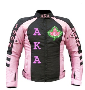 Chaqueta Bomber para mujer, color rosa y negro, AKA Crossing decline - Product Image 1