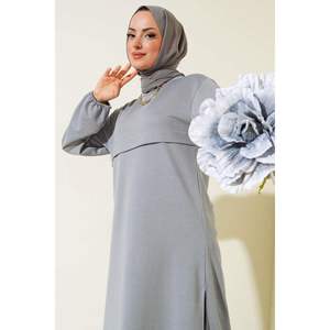 Ensemble 2 pièces à fente longue, gris - Product Image 4