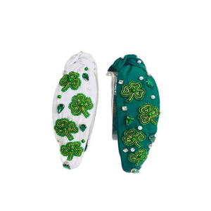 ที่คาดผมประดับลูกปัดสำหรับเด็กผู้หญิง งานปักมือสไตล์อินเดีย พร้อมดีไซน์แบบผูกปม - Product Image 4