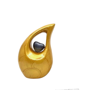 Urna Funeraria en Forma de Corazón Pequeño para Cenizas Humanas, Nuevo Diseño, Urna de Cremación Metálica, Recuerdo - Product Image 3