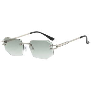 Gafas de sol metálicas cuadradas sin montura, de moda, muy vendidas. - Product Image 6