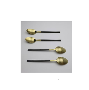 Couverts en laiton couverts cuillère ensemble de couverts avec miroir articles de vaisselle polonais et meilleure qualité 4 pièces - Product Image 1