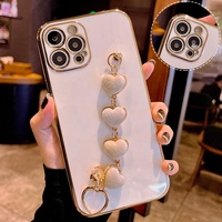Bracelet en forme de cœur pour iPhone 11pro Max/Samsung S22U Galaxy A13(4G)/A23(4G/5G)/A53
