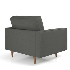 Sillón Individual GSD68032, Tapizado en Tela Gris 03, Sillón Decorativo para Hogar, Oficina, Comedor y Apartamento - Product Image 3