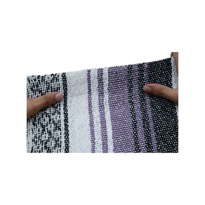 ผ้าห่มผ้าทอลายทางสีม่วงจากผู้ผลิตอินเดีย - Product Image 3