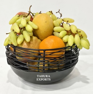 Moderno Frutero Negro Grande, Elegante, Duradero, Hueco, Espacioso, Suave, Artístico, Resistente, Vintage, Decorativo y Ventilado - Product Image 2