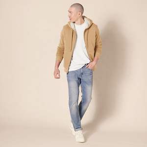 Sweat à capuche unisexe confortable en polaire respirant avec fermeture éclair brodée, veste chaude et durable à fermeture intégrale pour activités hivernales en extérieur - Product Image 4