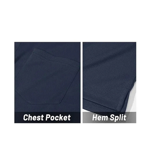 Uniforme de trabajo personalizado, camiseta lisa en blanco, material de algodón, entrenamiento de gimnasia, correr, Golf, Polo, logotipo bordado, Polo para hombre - Product Image 2