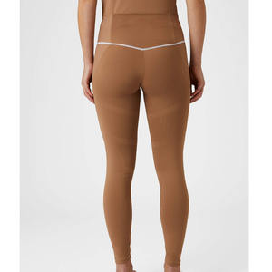 Pantalones ecuestres personalizados transpirables de primera calidad, pantalones de asiento completo de silicona estampados para mujer, mallas para montar a caballo - Product Image 3