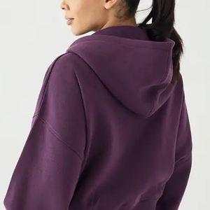 Ladies Minimal Design Hooded Fleece Material For Travel And Home / Cozy And Comfortable Design For Winter With Customizable Logo - Product Image 5