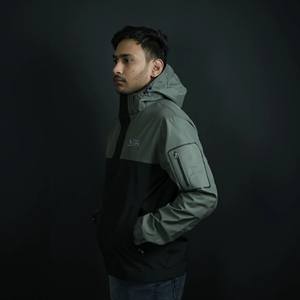 Navigate Soft Shell Chaqueta repelente al agua Invierno a prueba de viento Impermeable Stand Collar Cierre de cremallera Relleno de poliéster Ajuste holgado - Product Image 3