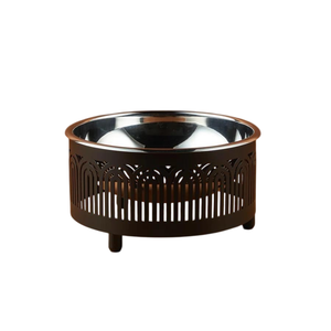 Luxury Look Golden Finished Chocolate Bowl Elegant Laser Design Stand for Home <b>Table</b> <b>Top</b> Serving Use <b>Decorative</b> Chocolate Bowl - Product Image 5