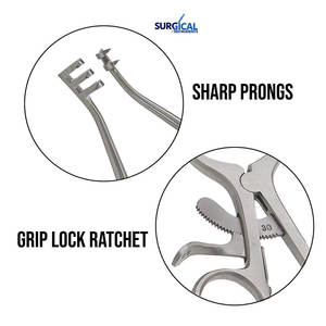 Instruments chirurgicaux, rétracteur manuel chirurgical en acier inoxydable aiguisé, léger, rétracteurs à levier osseux, instruments chirurgicaux - Product Image 3