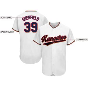 เสื้อเบสบอลมีกระดุมสำหรับผู้ชายทีมนานาชาติเสื้อทีมกีฬาเครื่องแบบทีมที่ใช้งานทนทานเสื้อเจอร์ซีย์สำหรับทีม - Product Image 4