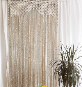 Art Decor Farmhouse Gift Macrame Door Curtain | Large Wedding Backdrop Wall Hanging Tapestry - Product Image 2