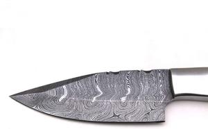 มีดดามัสกัสเหล็กเอาชีวิตรอดกลางแจ้งทำด้วยมือมีดล่าสัตว์สไตล์คาวบอยพร้อมปลอกหนัง - Product Image 4