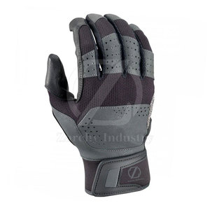 Gants de baseball en cuir avec design renforcé des doigts, construction durable pour une meilleure préhension - Product Image 2