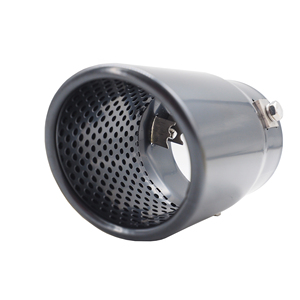Terminal rond de 66 mm en acier inoxydable noir incliné - Product Image 3