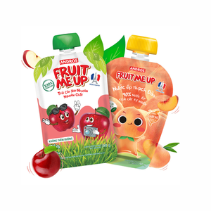 Vente en gros Fruit Me Up Prebio Purée de pommes et de poires Pochette de 90g Collation pratique Texture douce pour tous les âges - Product Image 2