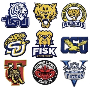 <span class=keywords><strong>Toppe</strong></span> Ricamate in Feltro con Emblema Mascotte Universitaria, Termoadesive per Giacche, Cappelli, Zaini e Abbigliamento delle Squadre Scolastiche - Product Image 1