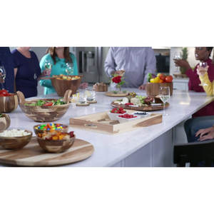 Plateau de service en bois conçu plaqué pour la maison et les ustensiles de cuisine d'hôtel pour les boissons de tasse de thé servant durable et de meilleure qualité de vente - Product Image 3