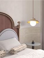 Lampes suspendues LED réglables en hauteur de style scandinave en pierre de grotte jaune de haute qualité, commande par application à distance, garantie de 3 ans, cuisine