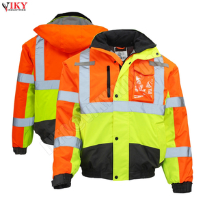 โลโก้ที่กําหนดเองแจ็คเก็ตมองเห็นสูงพิมพ์ระบายอากาศผลิตภัณฑ์คุณภาพระดับพรีเมียมผู้ชายทํางานสวมแจ็คเก็ตความปลอดภัยโดย VIKY INDUSTRY - Product Image 6