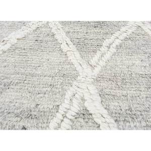 Zuri Hand Knotted Wool <b>Rugs</b> Grey & Black <b>Boho</b> Style Abstract Pattern for Home-Skwl-587 for Living Room Hallway Rectangle Carpet - Product Image 3