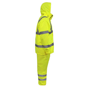 Combinaison de sécurité de haute visibilité, taille personnalisée, réfléchissante, coupe-vent, imperméable, de qualité supérieure, pour la construction en extérieur, unisexe, combinaisons haute visibilité - Product Image 4