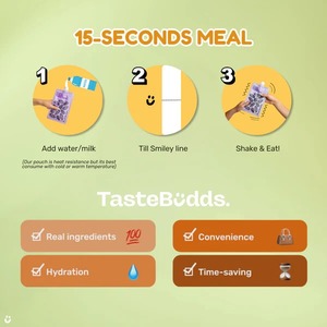 Tastebudds ซุปสำเร็จรูปพร้อมโปรตีนถั่วมัทฉะแพ็ก5แพ็คสำหรับเปลี่ยนอาหาร - Product Image 5