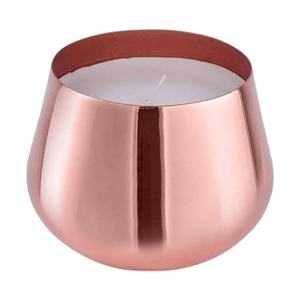 Royal Metal Elegant Rose Gold Copper Plain Cut Dai Shape Votive Holder <b>Marble</b> Lid for Home Christmas Table Decor Other <b>Candle</b> - Product Image 2