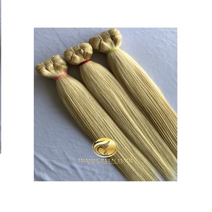 Vente en gros de machine droite humaine indienne temple brut double trame 16 "613 blond doux et soyeux faisceaux cuticule alignée vison brésilien - Product Image 1